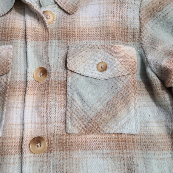 Womens flannel shirt jacket - Picture 4 of 9